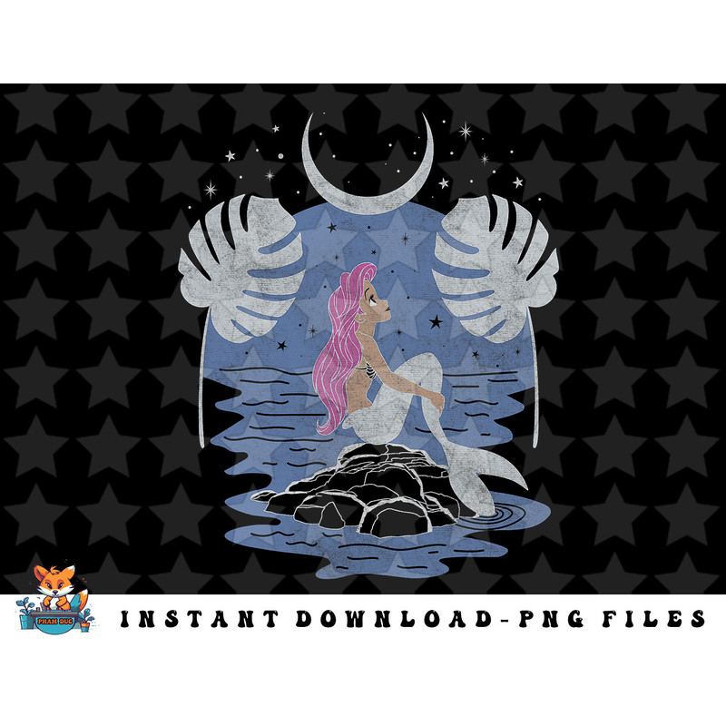 Disney The Little Mermaid Ariel Night Sky Profile png, sublimation, digital download.jpg