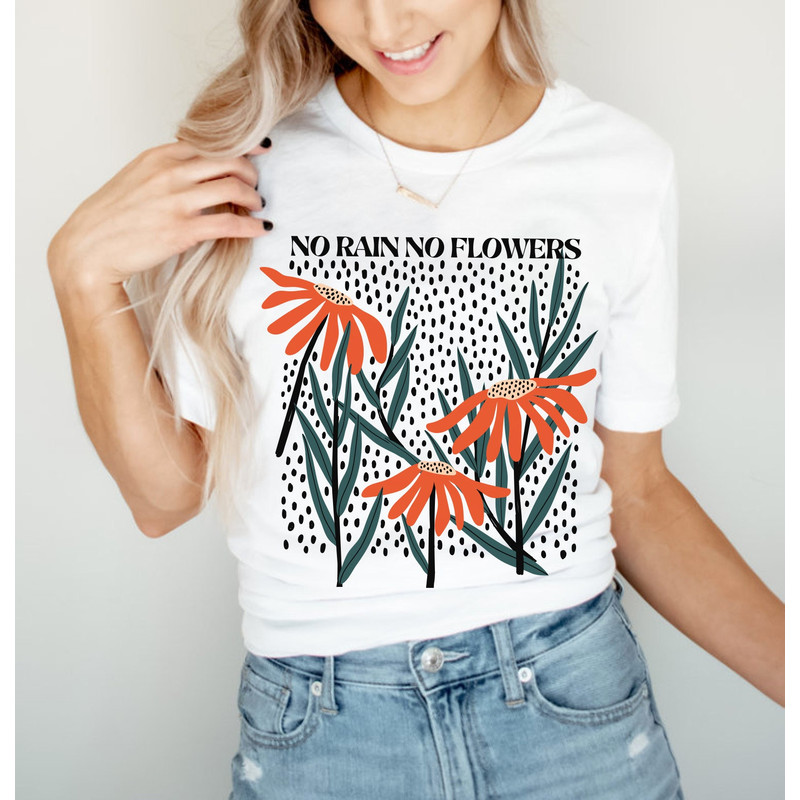 Flower Shirt, Gift For Her, Flower Shirt Aesthetic, Floral Graphic Tee, Floral Shirt, Flower T-shirt, Wild Flower Shirt, Wildflower T-shirt - 4.jpg