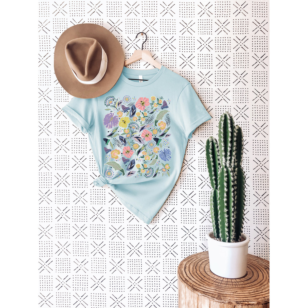 Flower T-Shirt, Wildflower Shirt, Floral Shirt, Botanical Shirt, Vintage T-shirt, Vintage Botanical, Vintage Flower Shirt, Floral Shirt - 6.jpg