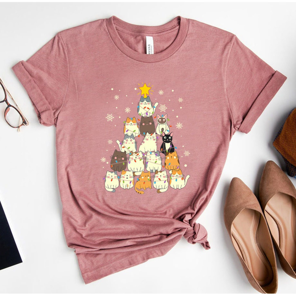 Funny Christmas Cat Shirt, Cat Lover Gift, cute Christmas Tee, Cat lover gift, Holiday graphic, Merry Christmas Tree Shirt, Cat owner tee - 6.jpg