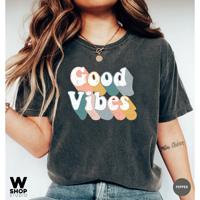 Good Vibes Shirt, Good Vibes Only, Peace Shirt, Retro Shirt, Kindness Shirt, Vintage Shirt, Oversized Sunshine, Hippie Retro Inspired - 1.jpg