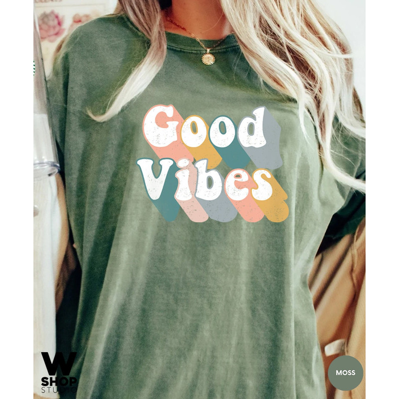 Good Vibes Shirt, Good Vibes Only, Peace Shirt, Retro Shirt, Kindness Shirt, Vintage Shirt, Oversized Sunshine, Hippie Retro Inspired - 2.jpg