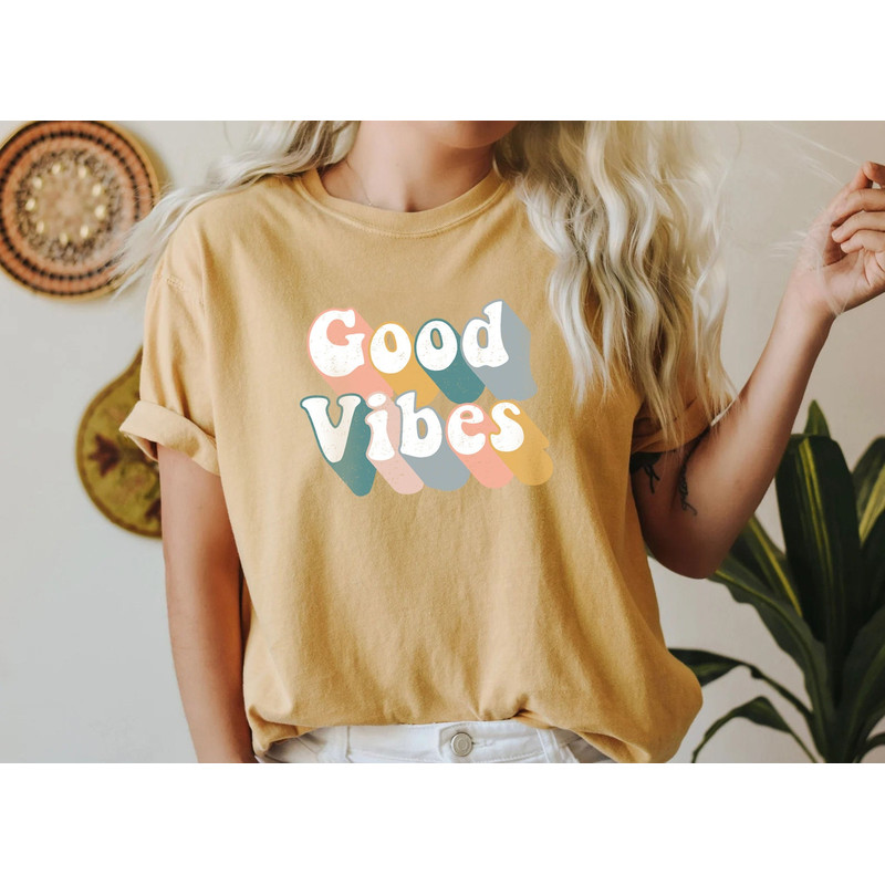 Good Vibes Shirt, Good Vibes Only, Peace Shirt, Retro Shirt, Kindness Shirt, Vintage Shirt, Oversized Sunshine, Hippie Retro Inspired - 4.jpg