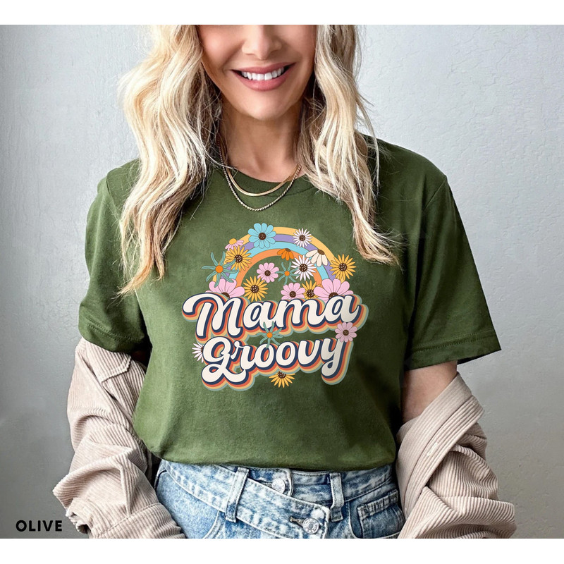 Groovy Mama Shirt, Retro Mama Shirt, Hippie Flower Power Shirt, Groovy Vibes Shirt, Mother's Day Shirt , Mom T shirt, New Mom t-Shirt - 6.jpg