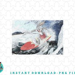looney tunes bugs bunny surf the wave portrait png, sublimation, digital download