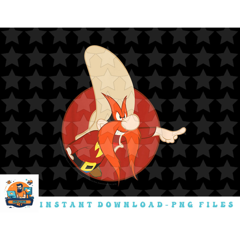 Kids Looney Tunes Yosemite Sam Red Circle Portrait png, sublimation, digital download.jpg