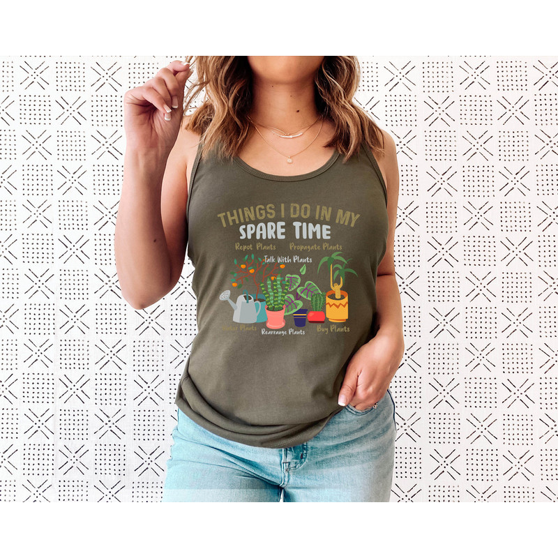 Houseplant Shirt Tank Top, Things I Do In My Spare Time Tank, Plant Lover Gift, Plant Lady, Crazy Plant Lady, Plant Gift, Plant Lover - 3.jpg