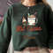 Hot Cocoa And Christmas Movies Sweater, Vintage Christmas Sweatshirt, Women's Cute Santa, Xmas Graphic Pullover, Holiday Ugly Sweater - 2.jpg