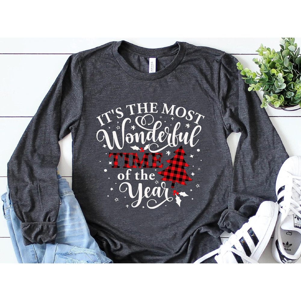 Its The Most Wonderful Time Of The Year Shirt, Christmas Long Sleeve Shirt, Gift For Family Christmas Shirts, Xmas T Shirt - 5.jpg