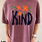 Kind Flower Shirt, Hippie Flower Shirt Aesthetic, Oversized Floral Graphic Tee, Wildflower Shirt, Bohemian T shirt, Boho Gift For Her - 7.jpg