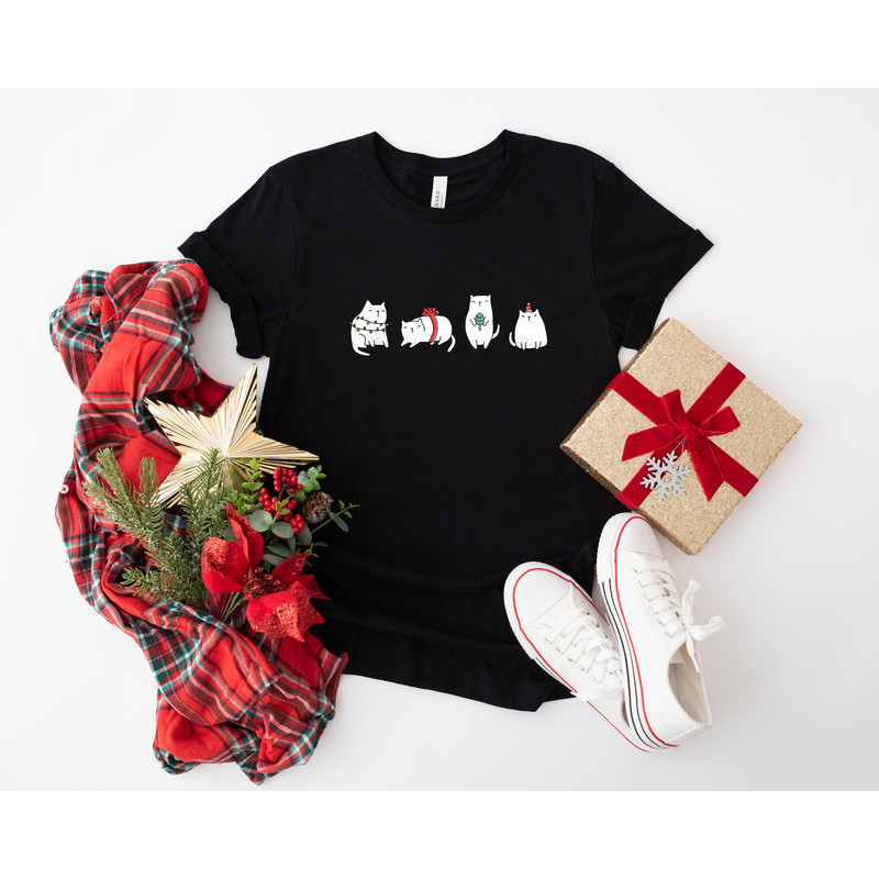Meowy Christmas Shirt, Christmas Cat Shirt, Merry Christmas, Cat Lover Shirt, Christmas Gift, Christmas Gift For Cat Mom Gifts For Cat Lover - 6.jpg