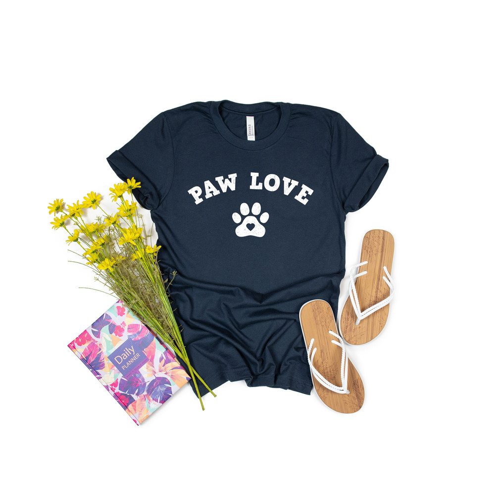 Paw Love Shirt, Paw Love Tee, Dog Lover Shirt, Paw Print Heart Shirt, Paw Print Shirt, Paw Prints Shirt - 2.jpg
