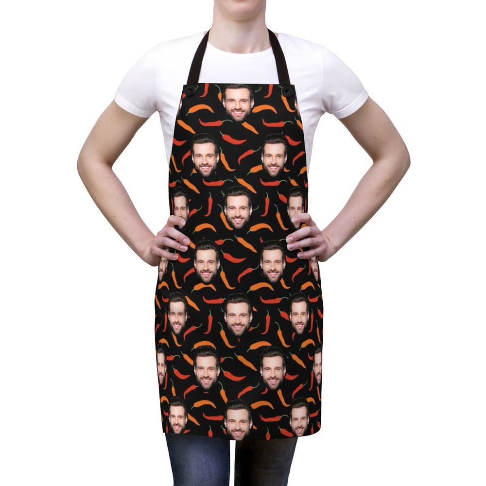 Personalized Faces Apron, Custom Photo Apron for Women and Men, Funny Crazy Face Kitchen Apron Personalized Kitchen Custom Picture Chef Gift - 1.jpg