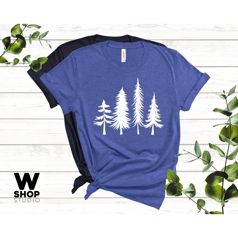 Pine Tree Shirt, Pine Tree T Shirt, Camping Shirt, Hiking Shirt, Adventure Shirts, Nature Lover Gift, Outdoors Shirt - 1.jpg