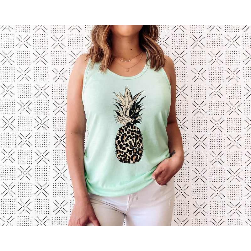 Pineapple Shirt - Pineapple Tank - Women's Tank Tee - Food - Fruit - Graphic Tees - Workout Top - Workout Shirt - Beach - Vacation - 2.jpg