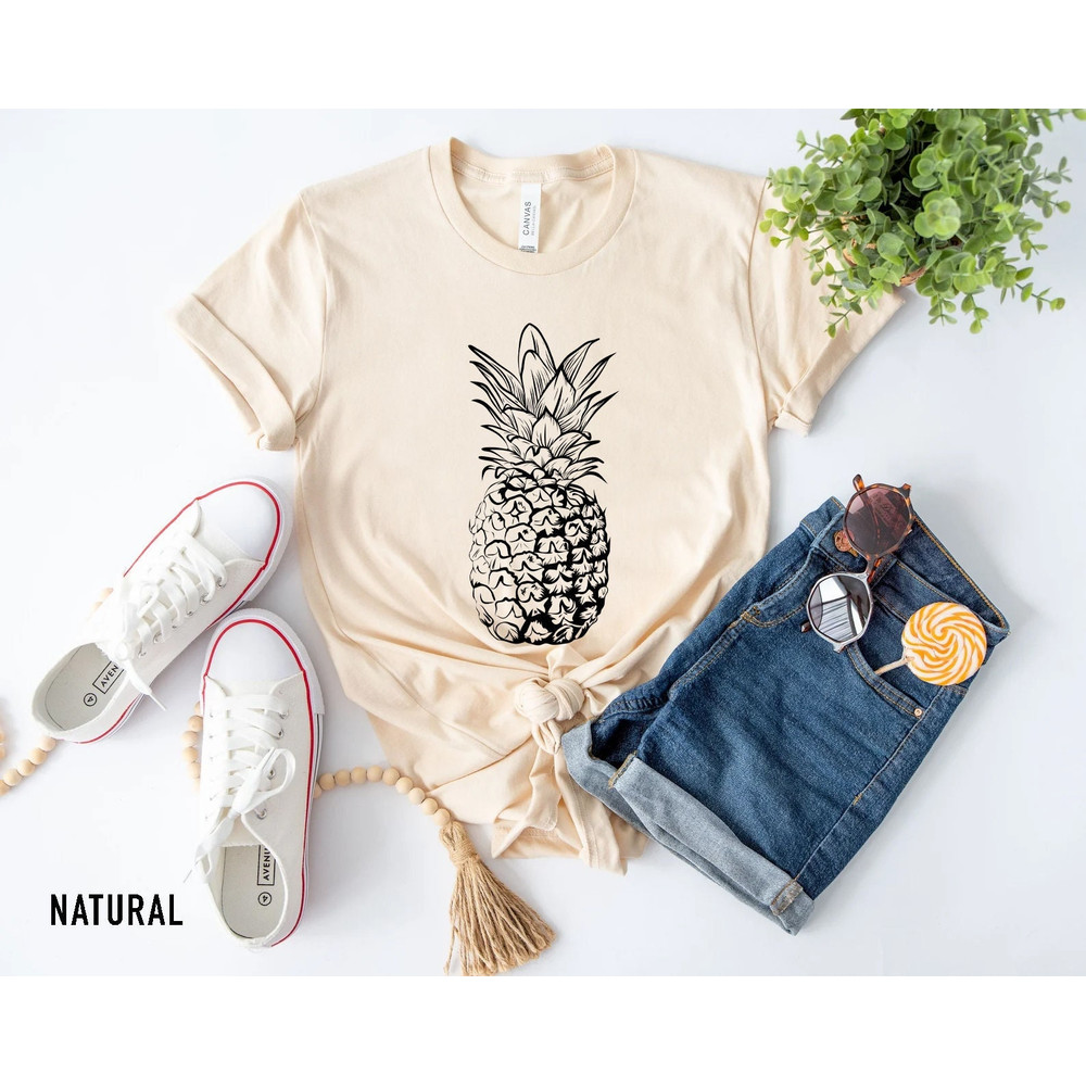 Pineapple Shirt, Shirts for Women, Graphic Tees, Foodie Shirt, Summer Shirt, Cute Pineapple T Shirt, Pineapple Lover, Gift for Her, Gifts - 1.jpg