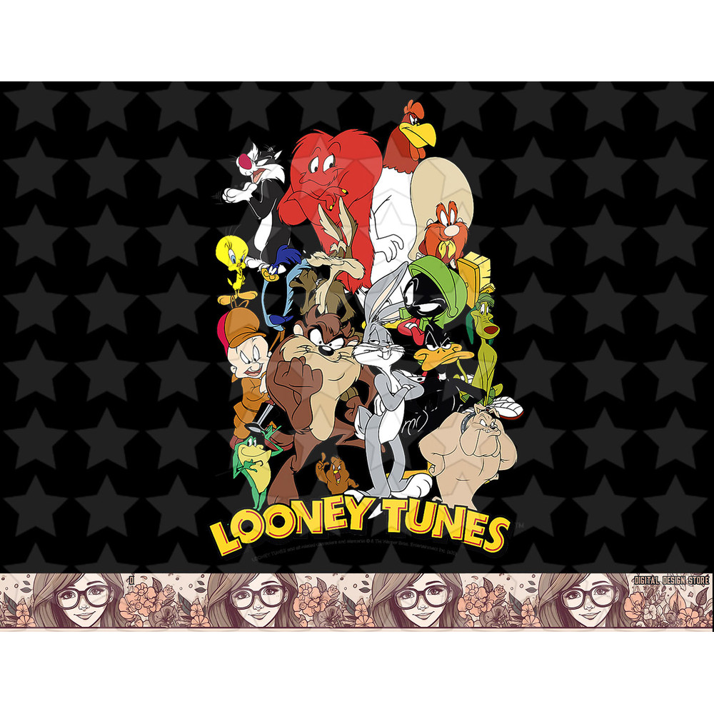 Looney Tunes Character Stack Logo png, sublimation, digital download .jpg