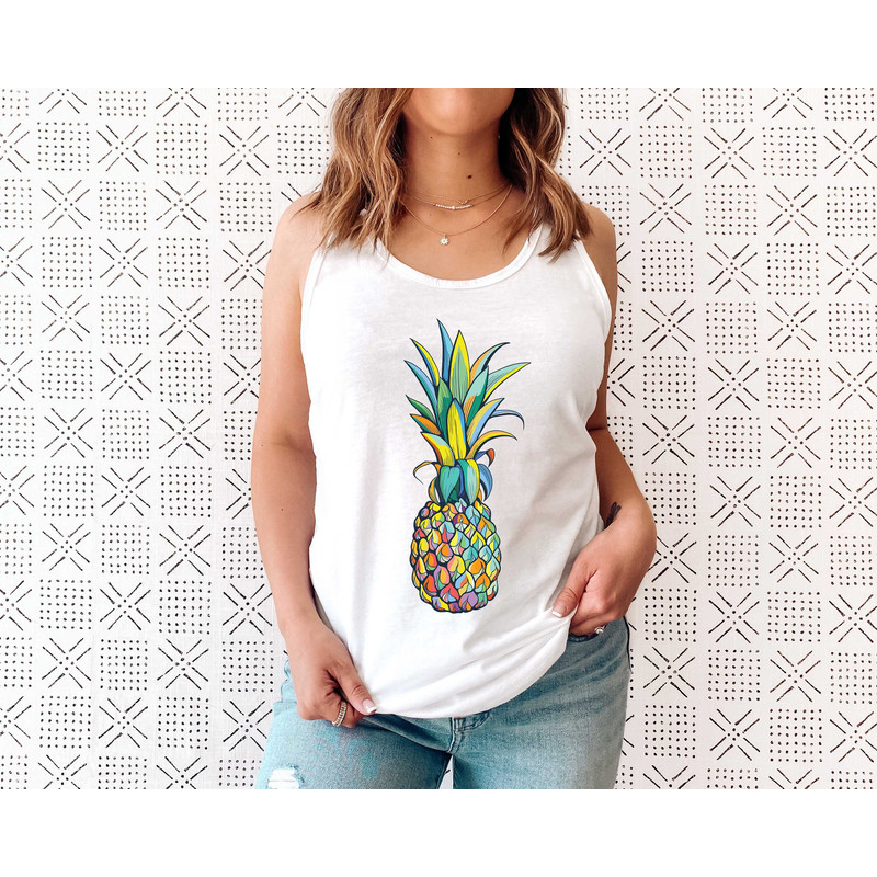 Pineapple Tank, Tank for Women, Graphic Tees, Foodie Tank, Summer Shirt, Cute Pineapple Top, Pineapple Lover, Gift for Her - 8.jpg