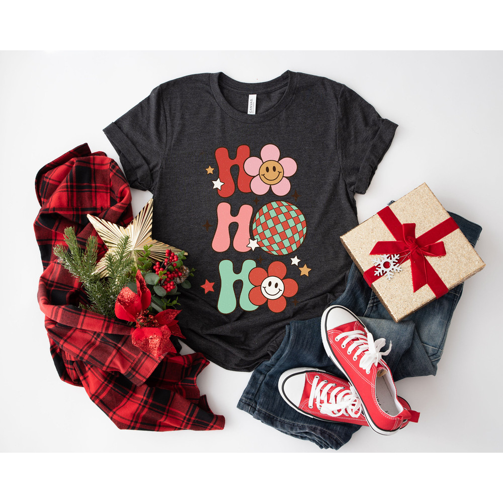 Retro Christmas Comfort Colors Shirt, Ho Ho Ho New Years T Shirt, Vintage Santa Christmas Shirt, Retro Holiday Shirt, Ugly Sweater Shirt - 7.jpg