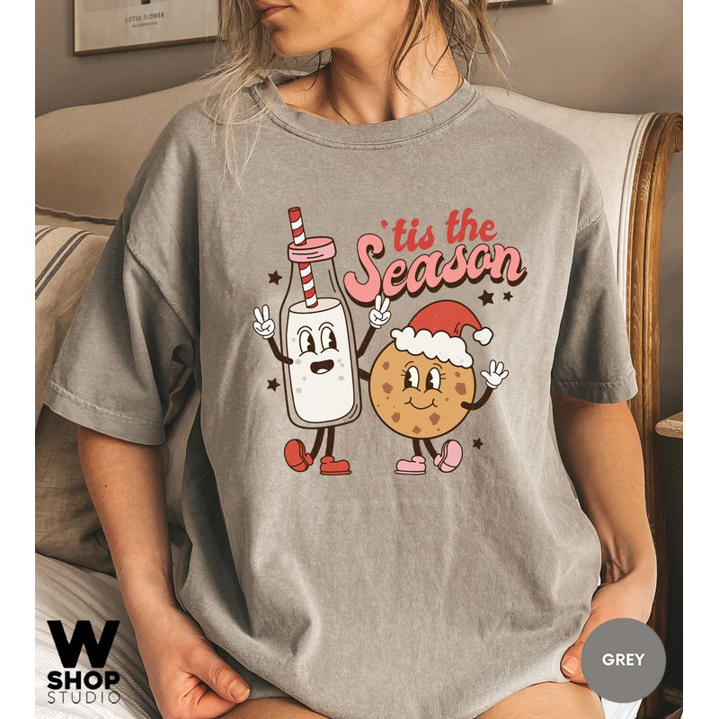 Retro Christmas Comfort Colors Shirt, Tis The Season Santa Shirt, Vintage Santa Christmas Shirt, Retro Holiday Shirt, Ugly Sweater Shirt - 5.jpg