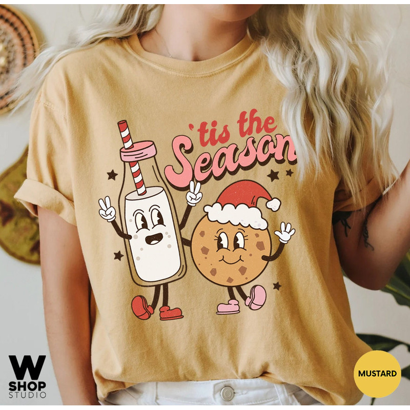 Retro Christmas Comfort Colors Shirt, Tis The Season Santa Shirt, Vintage Santa Christmas Shirt, Retro Holiday Shirt, Ugly Sweater Shirt - 8.jpg