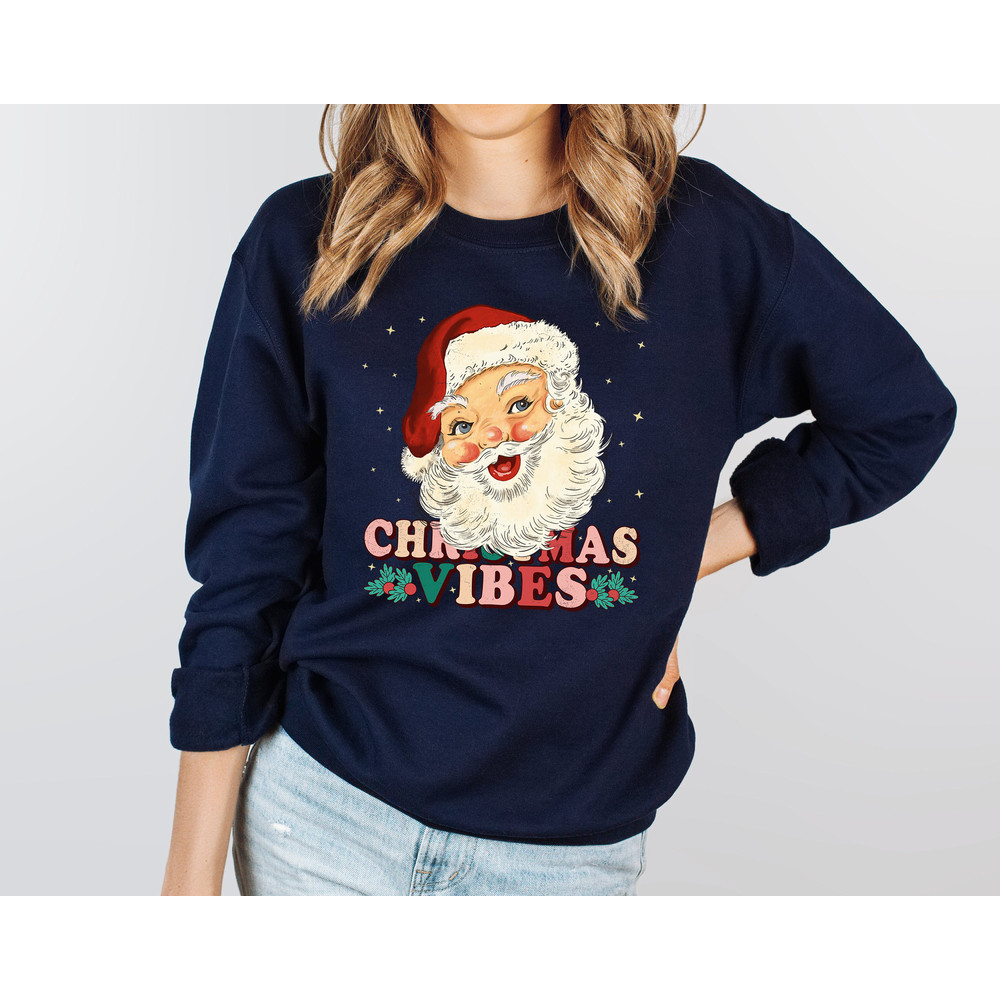 Santa Claus Sweater, Christmas Sweatshirt, Xmas Holiday Gifts, Santa Hoodies, Christmas Family Vacation, Secret Santa Shirts, Winter Tee - 2.jpg