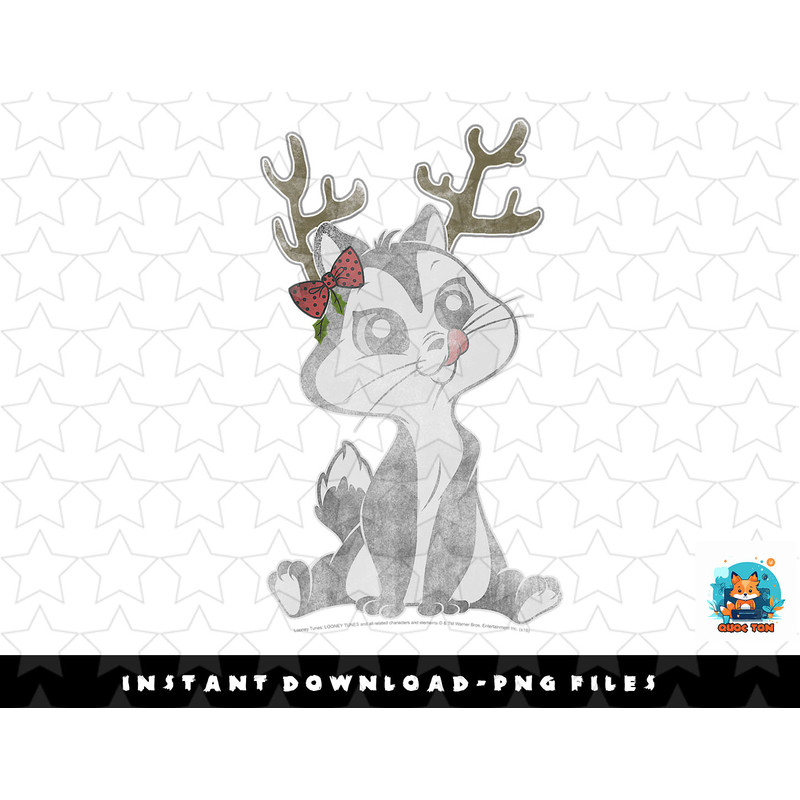 Looney Tunes Christmas Penelope Portrait png, sublimation, digital download.jpg