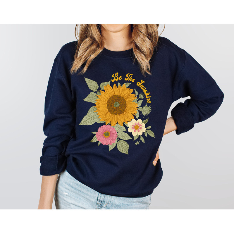 Sunflower - Sunflower Shirt, Floral Sweatshirt, Flower Garden Tee, Womens Fall Shirt, Sunflower Sweatshirt, Sunshine Tee - 4.jpg