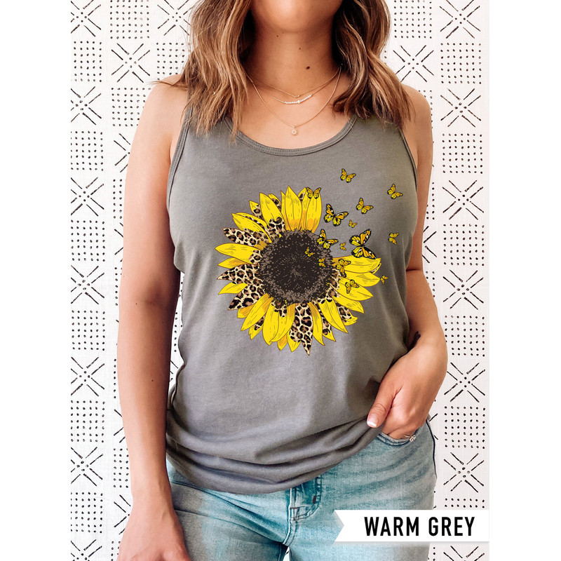 Sunflower Tank Top Sunflower Tank Tops for Women Plus Size Clothing Available Womens Summer Tops Womens Summer Clothing Sun Flower - 3.jpg