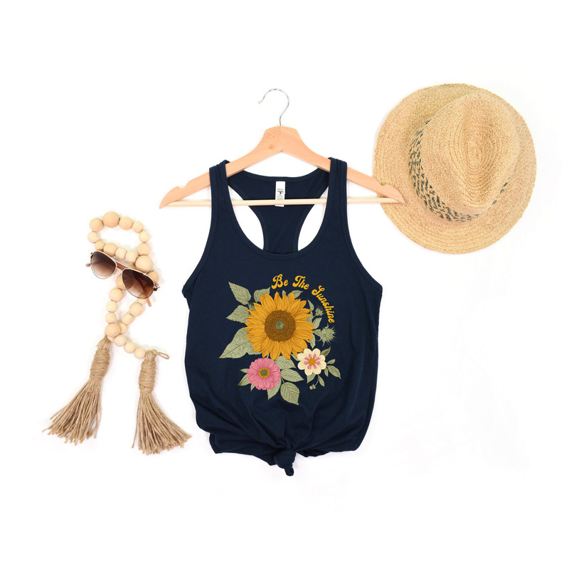 Sunflower Tank Top Sunflower Tank Tops for Women Plus Size Clothing Available Womens Summer Tops Womens Summer Clothing Sun Flower - 2.jpg