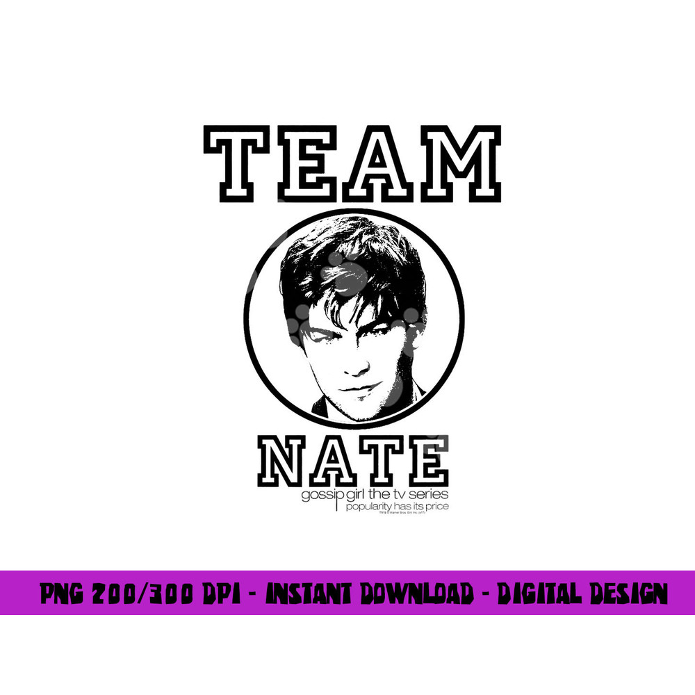 Gossip Girl Team Nate  png, sublimation .jpg