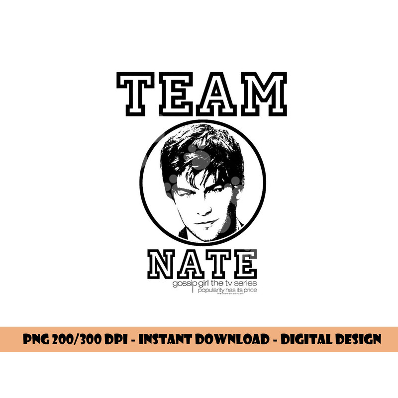 Gossip Girl Team Nate  png, sublimation .jpg