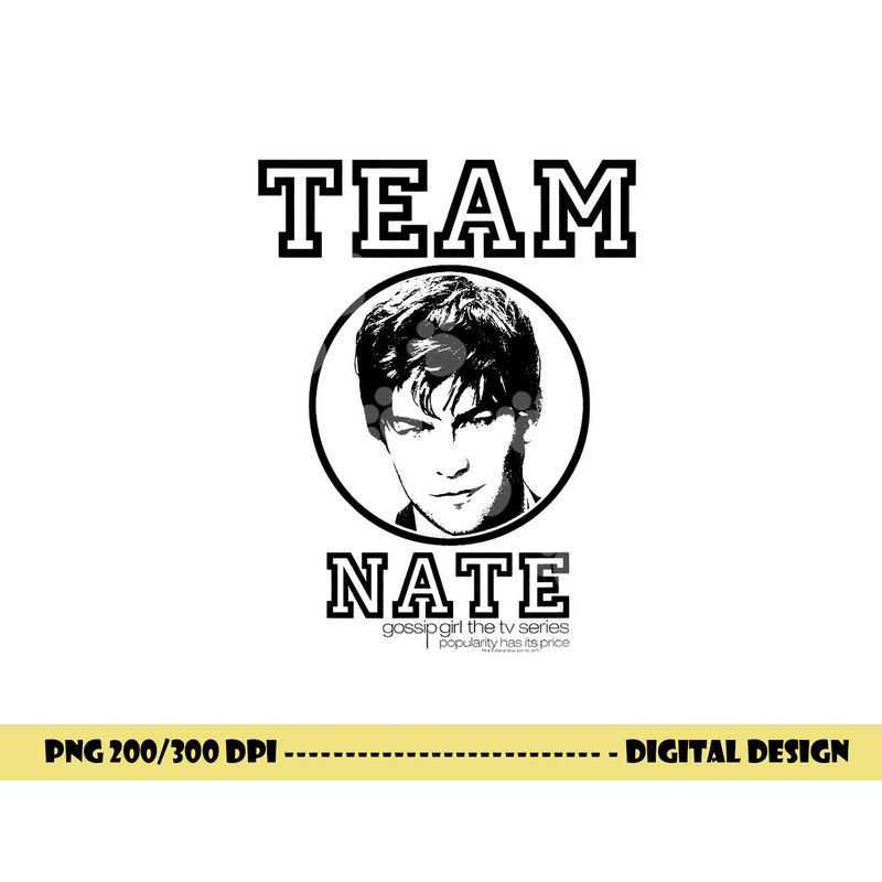 Gossip Girl Team Nate  png, sublimation .jpg