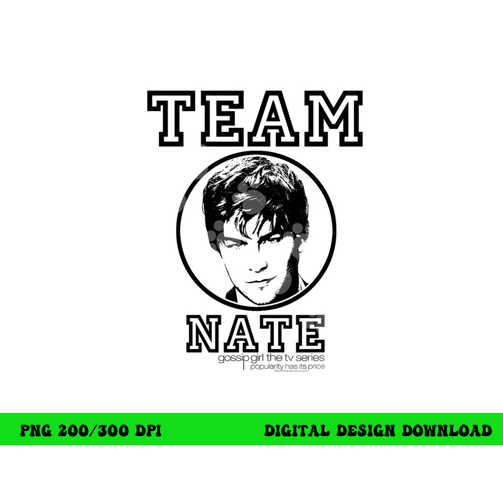 Gossip Girl Team Nate  png, sublimation .jpg