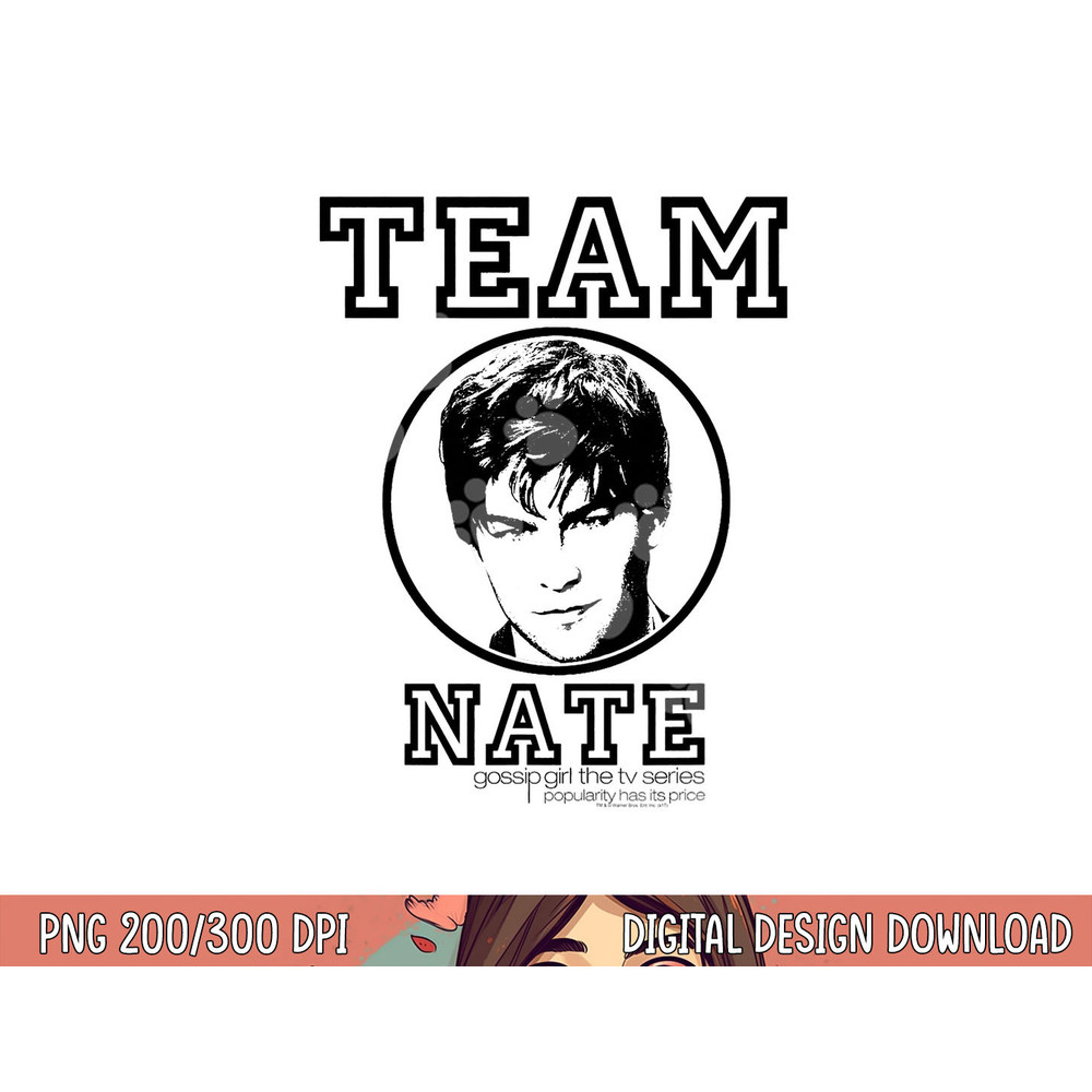Gossip Girl Team Nate  png, sublimation .jpg