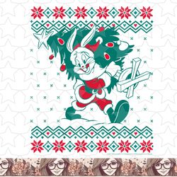 looney tunes christmas bugs bunny ugly sweater png, sublimation, digital download