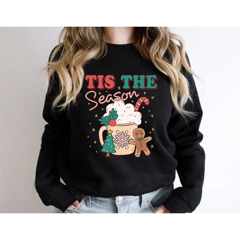 Tis the season Christmas sweatshirt, Retro cute chritmas sweatshirt, Christmas sweatshirt, retro Christmas sweatshirt - 5.jpg