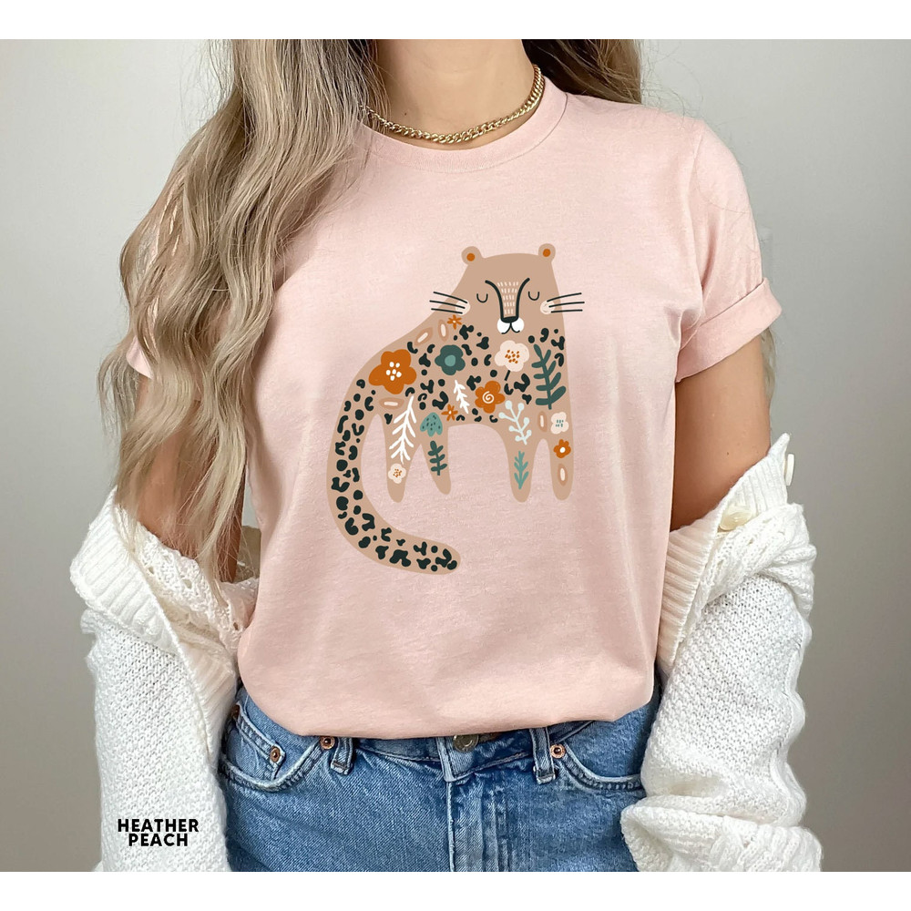 Trendy Boho Tiger Shirt Women Botanical Floral Tiger Graphic Tee Wild Animal Shirt Tiger Tshirt Safari Shirt Womens Tiger T Shirt Jungle Tee - 3.jpg