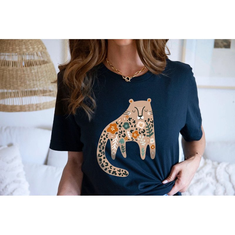 Trendy Boho Tiger Shirt Women Botanical Floral Tiger Graphic Tee Wild Animal Shirt Tiger Tshirt Safari Shirt Womens Tiger T Shirt Jungle Tee - 6.jpg