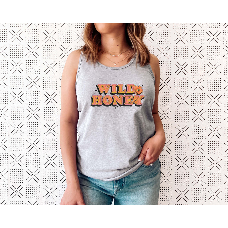 Wild Honey Tank Top, Vintage Honey Tank, Women Tumblr Tank, Retro 80s Tank Top Tees, Retro Boho Shirt, Hipster Tshirt, Good Vibes - 4.jpg