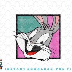 looney tunes bug bunny big face box up png, sublimation, digital download