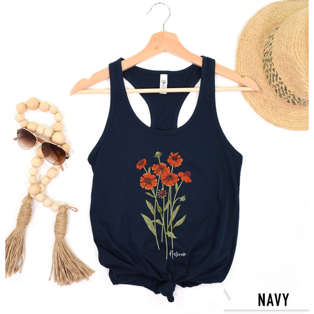 Wildflower Tank Top, Flower Tank Top, Floral Tank Top, Cute Spring Shirt, Boho Tank Top, Gift For Her, Birthday Gifts, Wild Flower Tee - 4.jpg