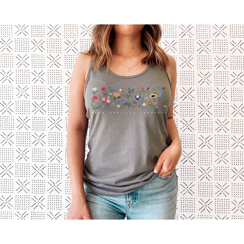 Wildflower Tank Top, Flower Tank Top, Floral Tank Top, Cute Spring Shirt, Boho Tank Top, Gift For Her, Birthday Gifts, Wild Flower Tee - 3.jpg