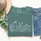 Wildflower Tshirt, Comfort Colors Shirt, Floral Tshirt, Flower Shirt, Gift for Women, Oversized Ladies Shirts, Best Friend Gift - 3.jpg