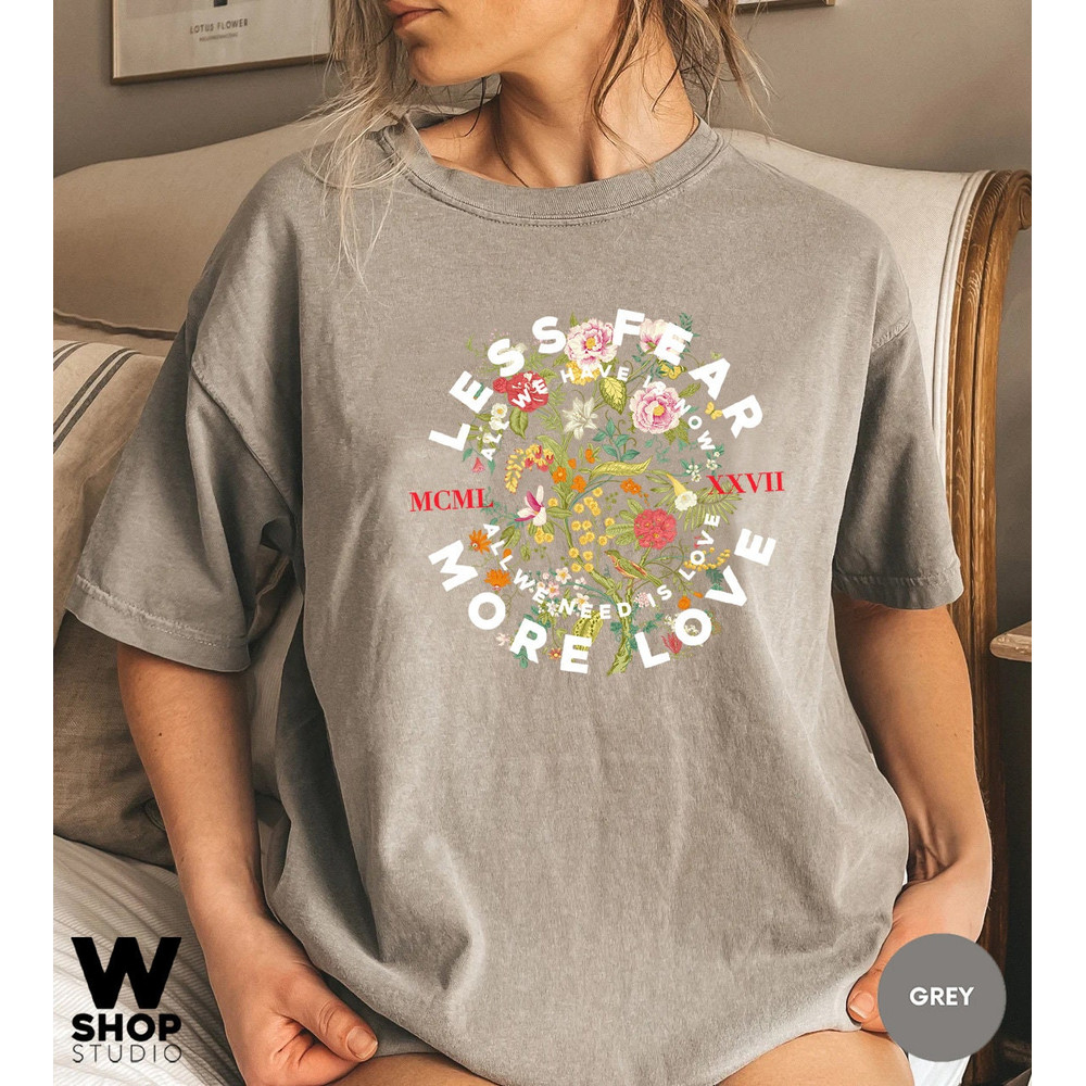 Wildflower Tshirt, Wild Flowers Oversized Tee, Floral Tshirt, Flower Shirt, Gift for Women, Ladies Shirts, Best Friend Gift - 5.jpg