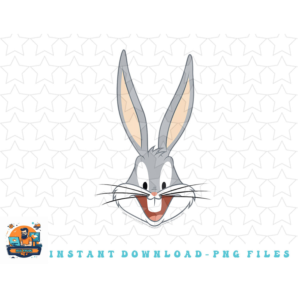 Looney Tunes Bug Bunny Big Face png, sublimation, digital download.jpg