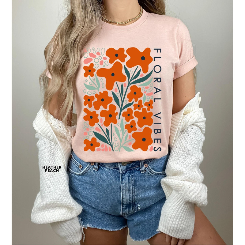Wildflower Tshirt, Wild Flowers Shirt, Floral Tshirt, Flower Shirt, Gift for Women, Ladies Shirts, Best Friend Gift - 1.jpg