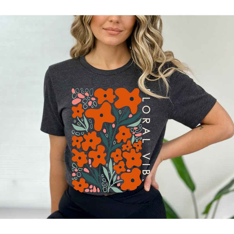 Wildflower Tshirt, Wild Flowers Shirt, Floral Tshirt, Flower Shirt, Gift for Women, Ladies Shirts, Best Friend Gift - 6.jpg