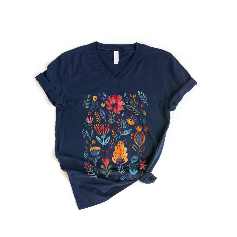 Wildflower Tshirt, Wild Flowers Shirt, Floral Tshirt, Flower Shirt, Gift for Women, Ladies Shirts, Best Friend Gift - 2.jpg