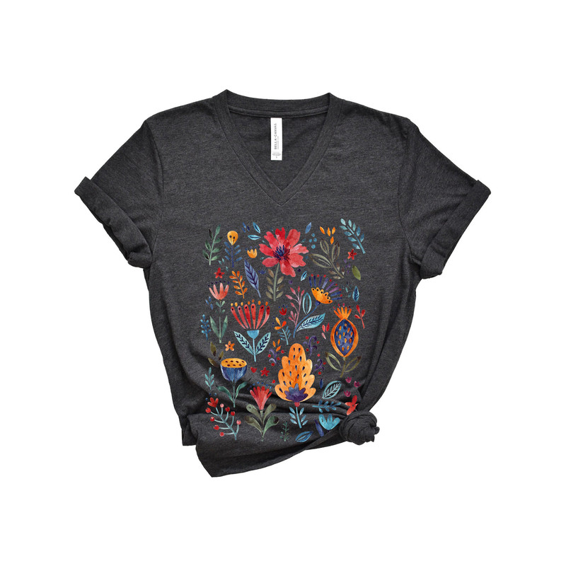 Wildflower Tshirt, Wild Flowers Shirt, Floral Tshirt, Flower Shirt, Gift for Women, Ladies Shirts, Best Friend Gift - 4.jpg